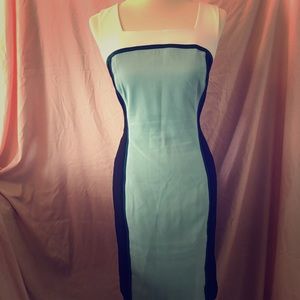 Color block sheath dress
